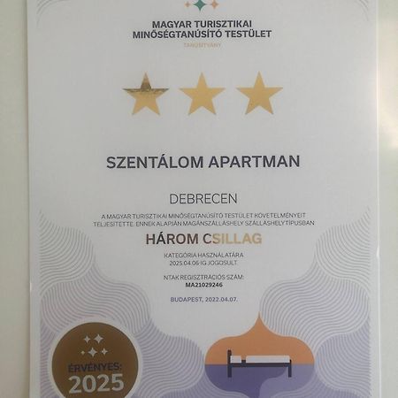 Szentalom Apartman Debreczyn Zewnętrze zdjęcie